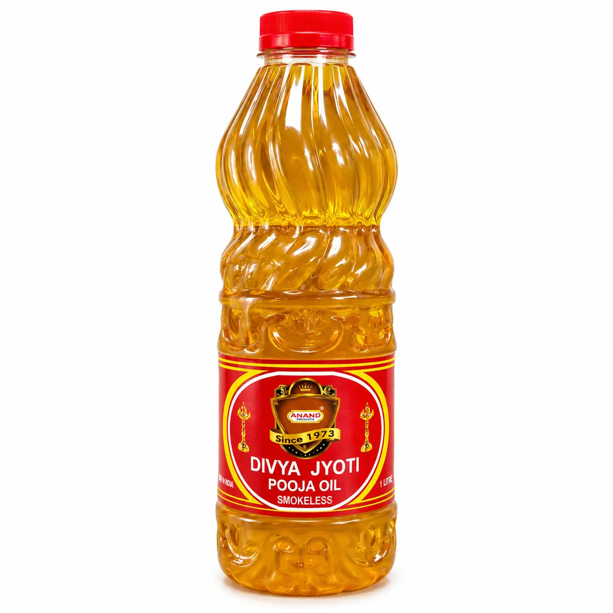 Anand Divya Jyoti smokeless pooja oil 1 litre bottle for diyas and traditional lamps